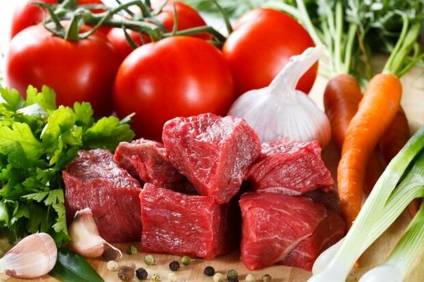 Carne și legume pentru dieta Dukan