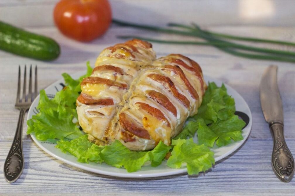 Piept de pui pe o dietă cu proteine