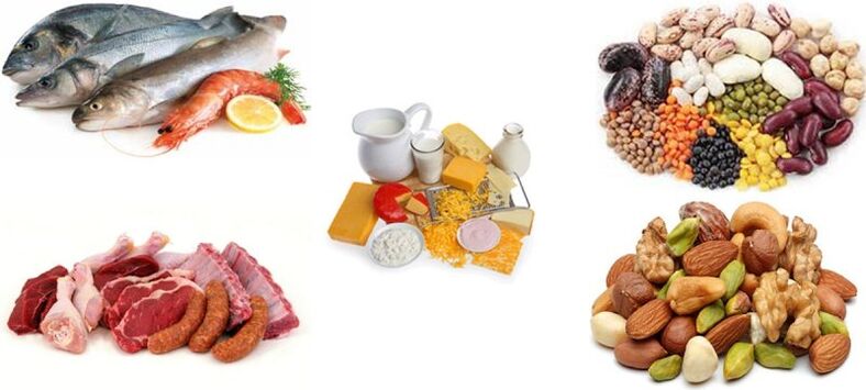 Produse proteice pe o dietă proteică