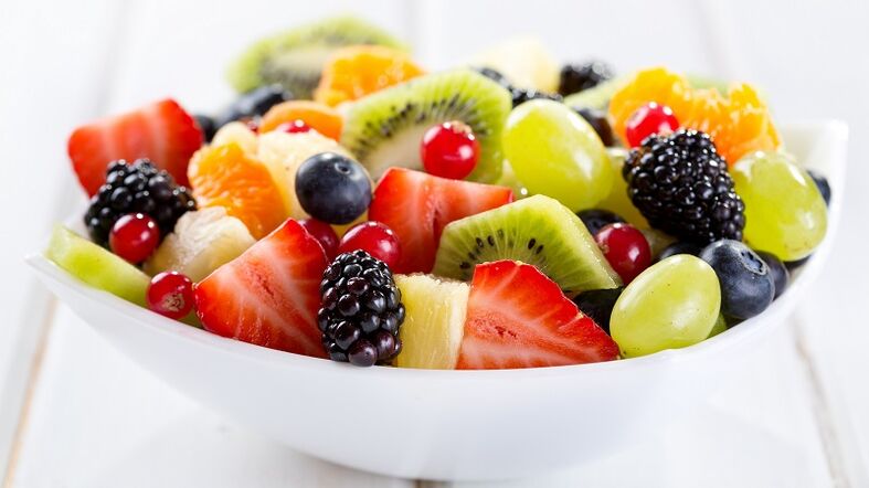 Salată de fructe pentru gută